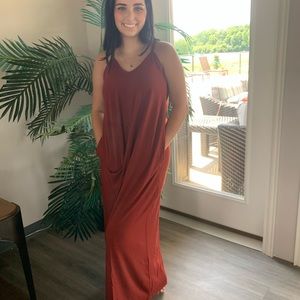 V-Neck Maxi Dress